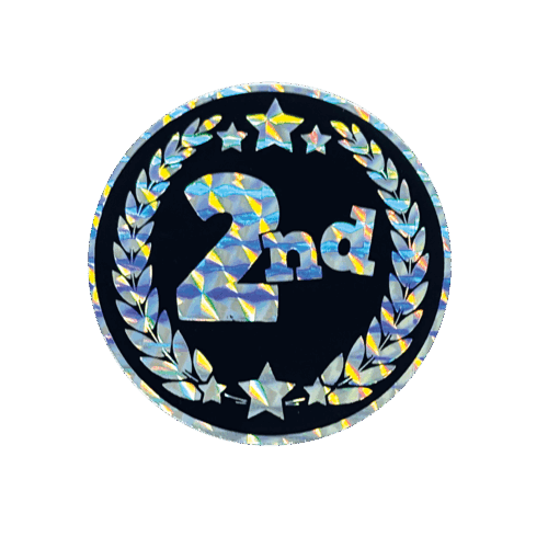 2nd Metallic and Holographic sticker 44mm