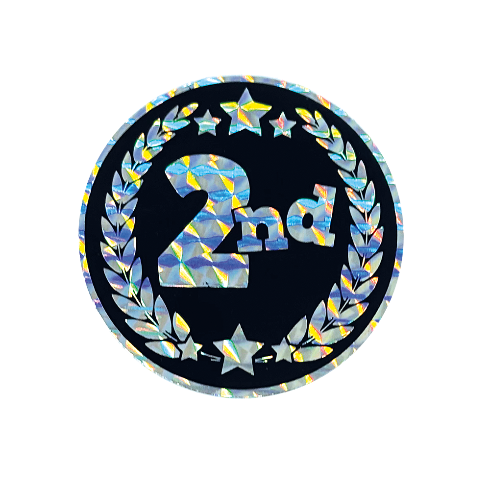 2nd Metallic and Holographic sticker 44mm
