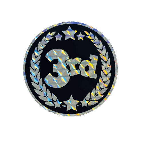 3rd Metallic and Holographic sticker 44mm
