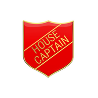 House Captain badge red (pack of 5)