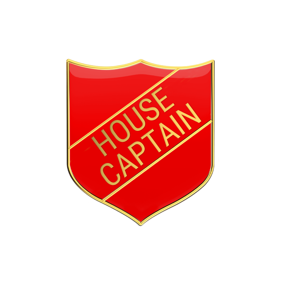 House Captain badge red (pack of 5)