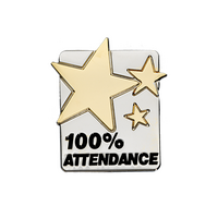 100% ATTENDANCE badge (pack of 5)