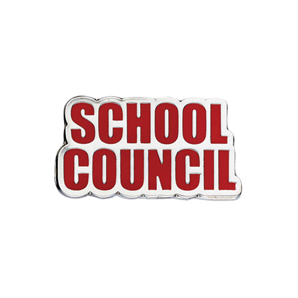 School Council badge red (pack of 5)