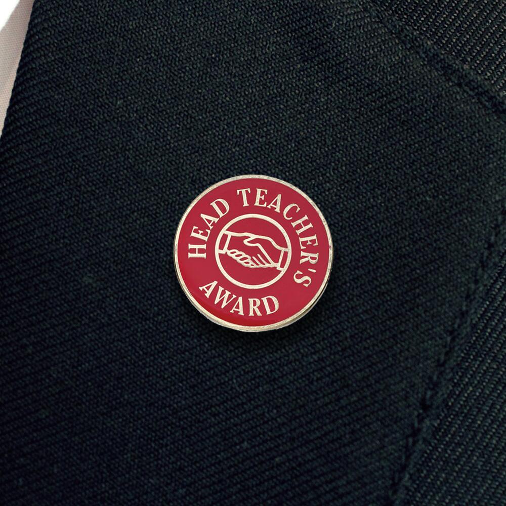 Red handshake Headteacher's Award badge (pack of 5) - Image 2