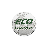 Eco Council globe badge (pack of 5)
