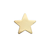 Gold Polished Star badge (pack of 5)