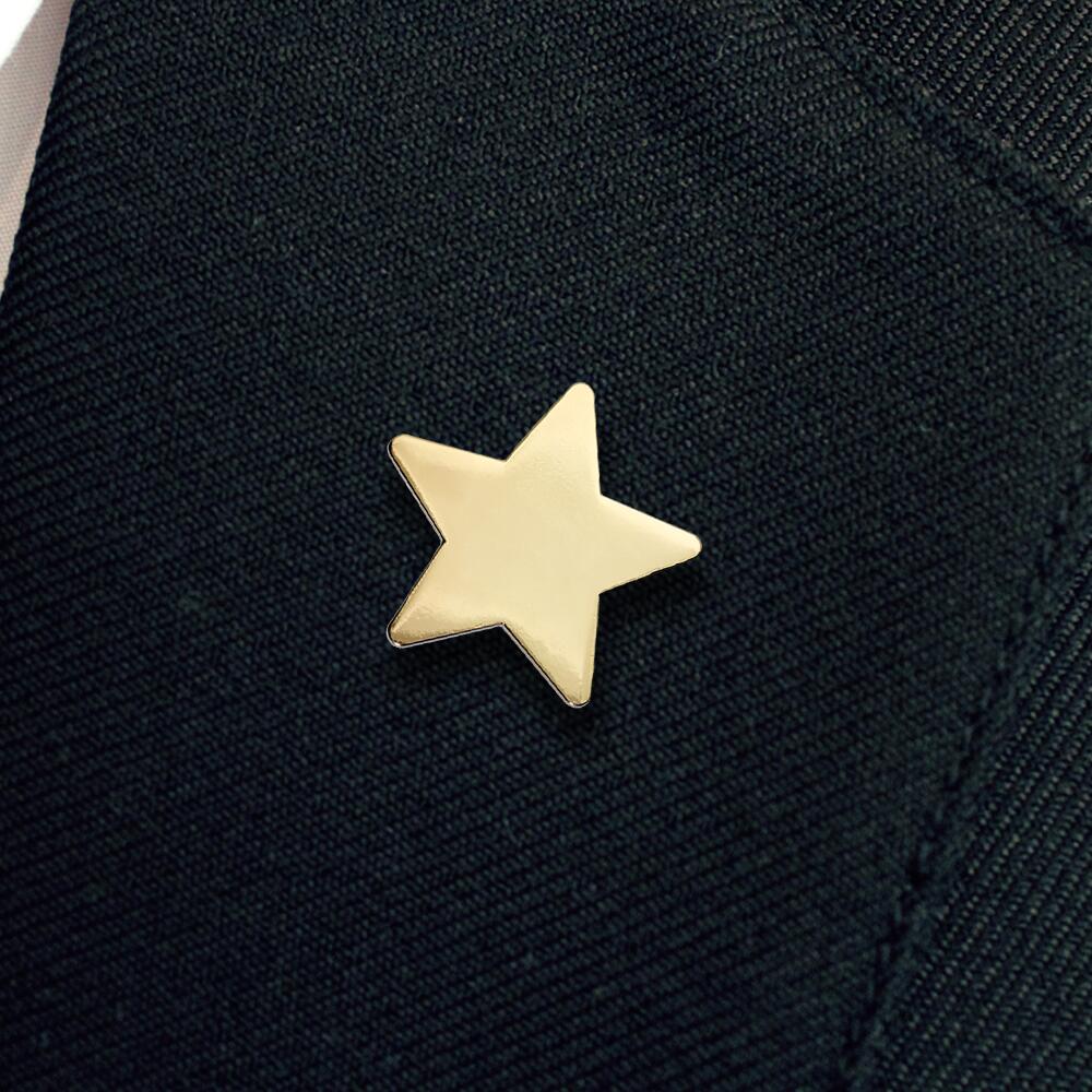 Gold Polished Star badge (pack of 5) - Image 2