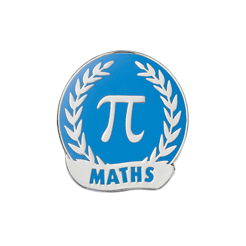 Maths Enamel badge (pack of 5)
