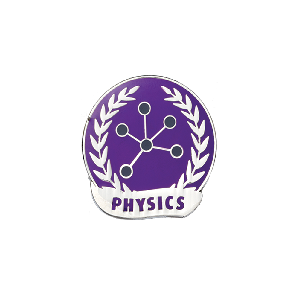 Physics Enamel badges (pack of 5)