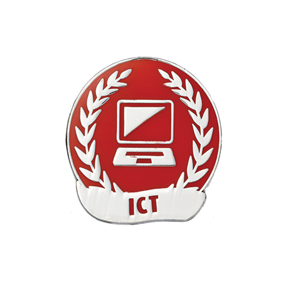 ICT Enamel badge (pack of 5)