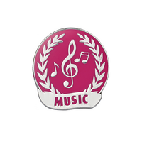 Music Enamel badge (pack of 5)