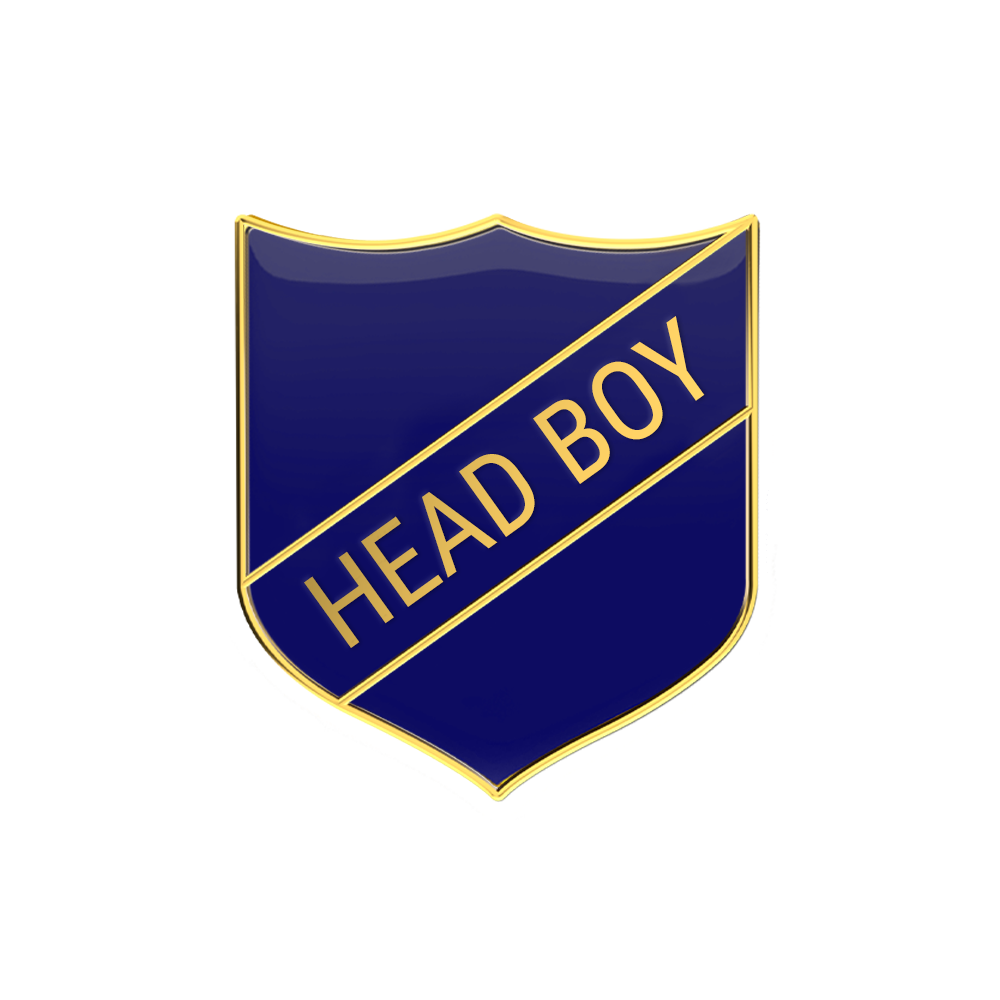 HEAD BOY badge blue (pack of 5)