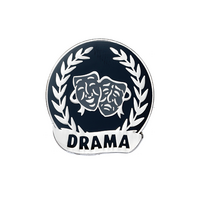 Drama Enamel badge (pack of 5)