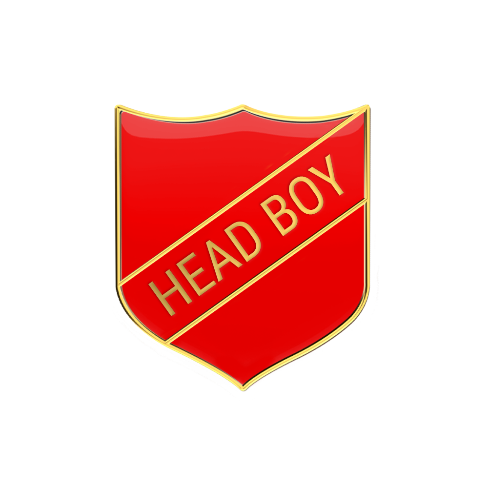 HEAD BOY badge red (pack of 5)