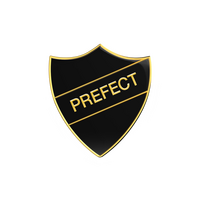 PREFECT badge black and gold (pack of 5)