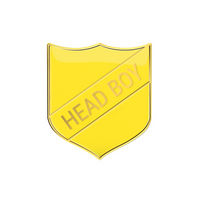 HEAD BOY badge  yellow(pack of 5)