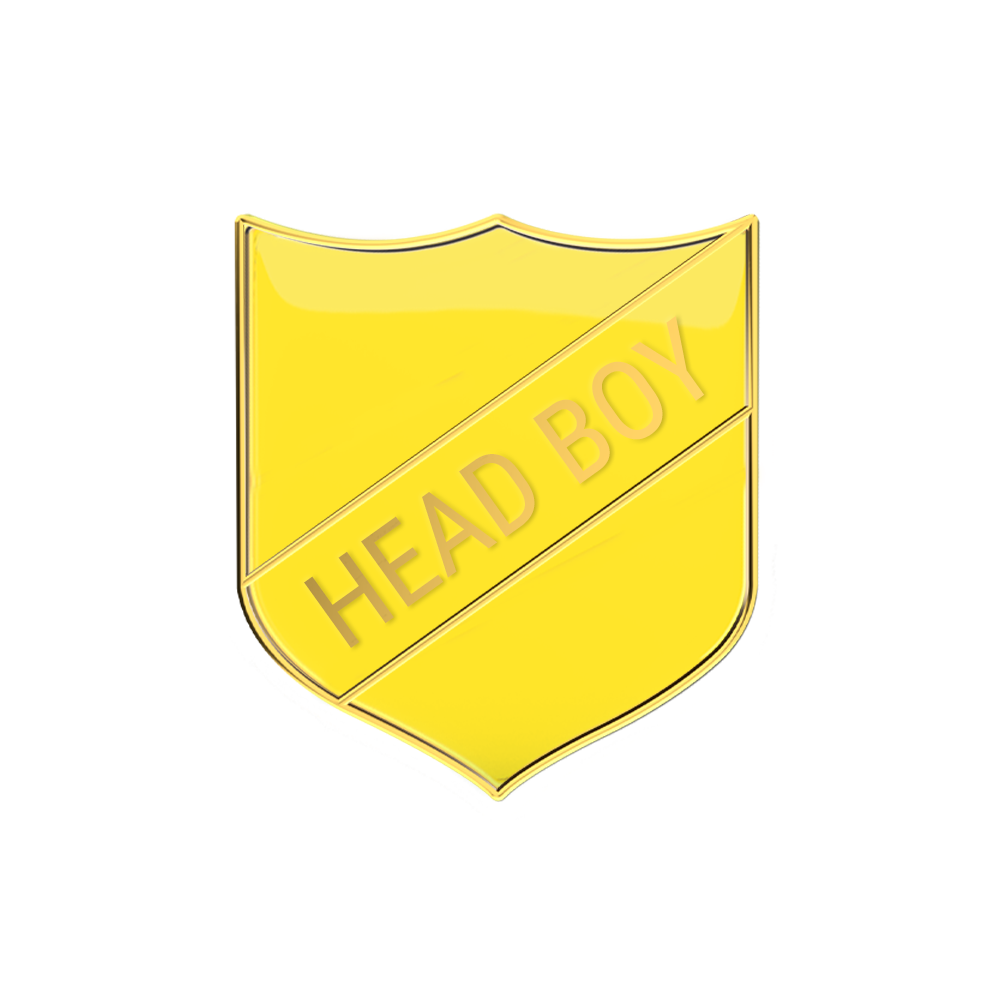 HEAD BOY badge  yellow(pack of 5)