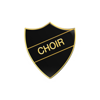 CHOIR black and gold badge (pack of 5)