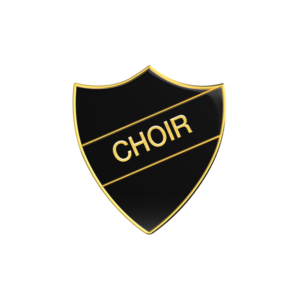 CHOIR black and gold badge (pack of 5)