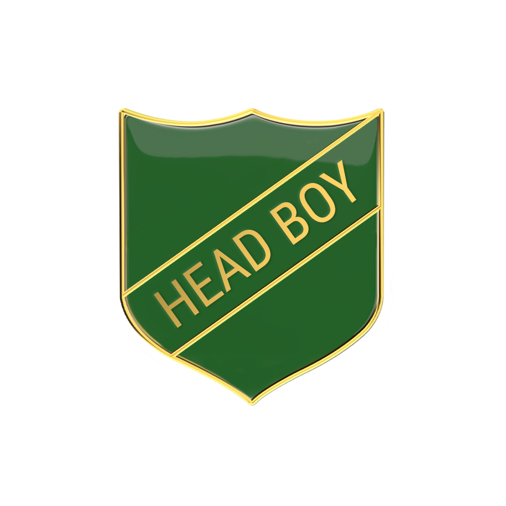 HEAD BOY badge green(pack of 5)