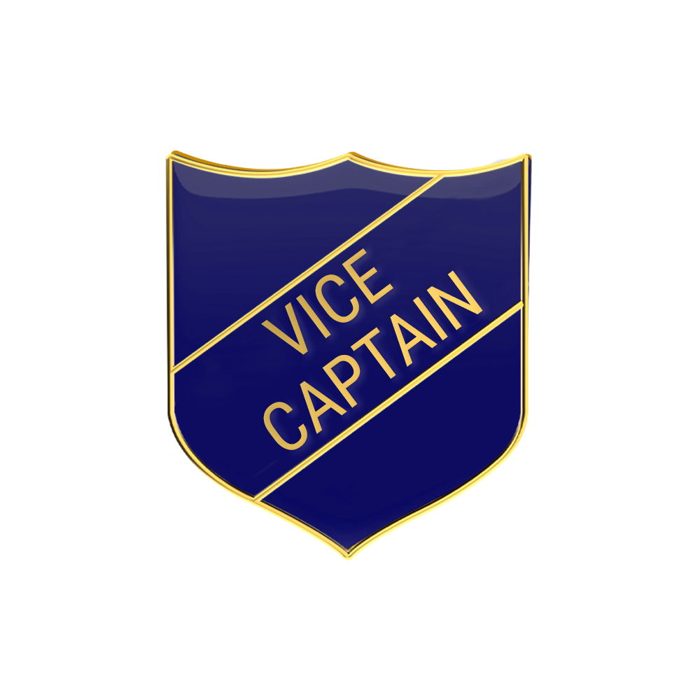 VICE CAPTAIN badge blue (pack of 5)