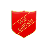 VICE CAPTAIN badge red (pack of 5)