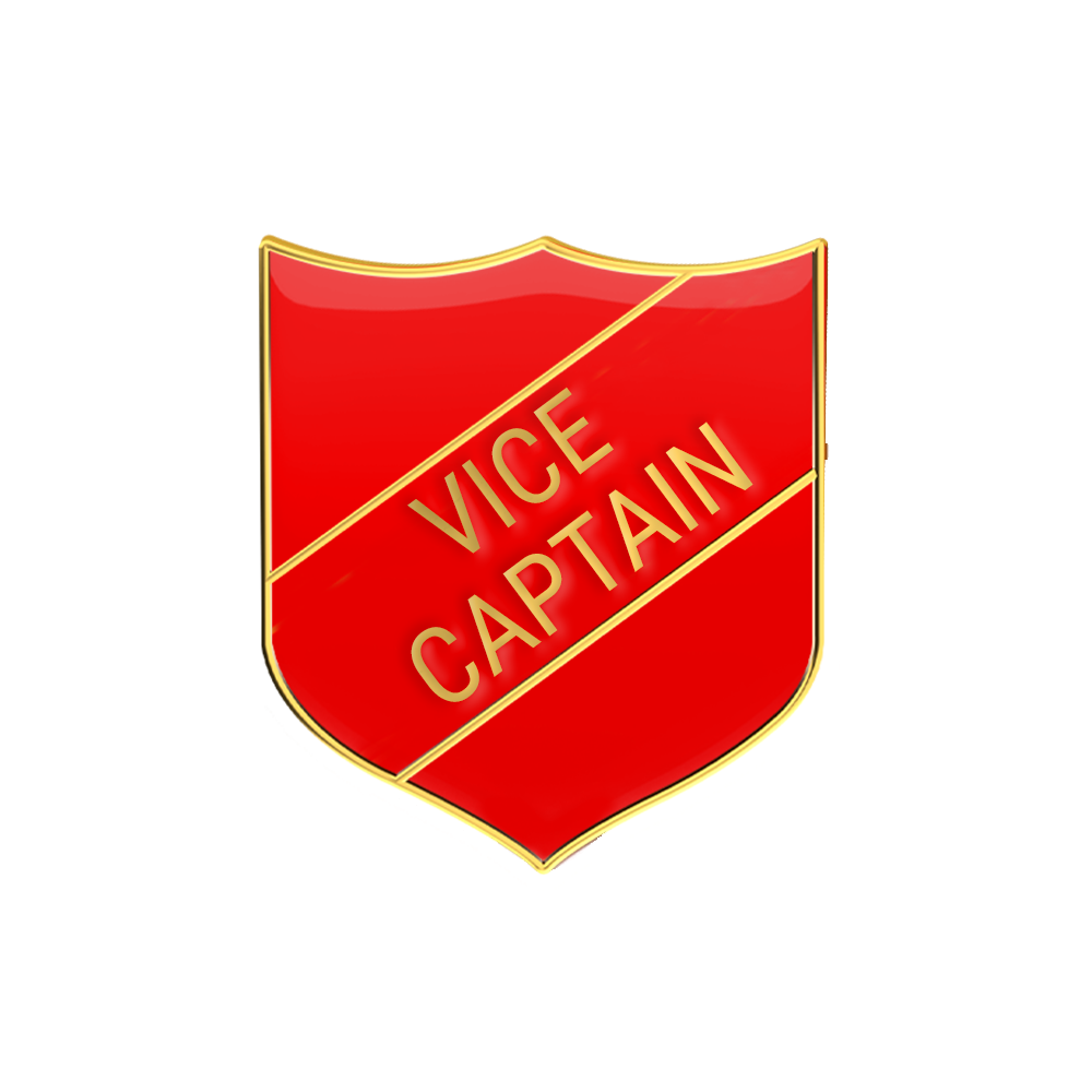 VICE CAPTAIN badge red (pack of 5)