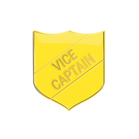 VICE CAPTAIN badge yellow (pack of 5)