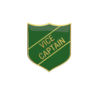 Vice Captain Enamel Badge Green (Pack of 5)
