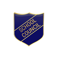 SCHOOL COUNCIL badge blue (pack of 5)