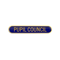 PUPIL COUNCIL badge blue (pack of 5)