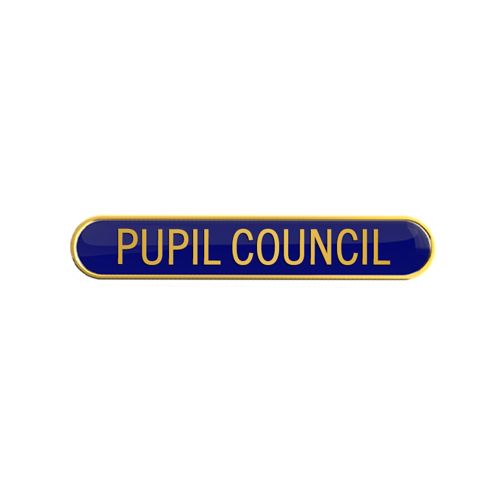 PUPIL COUNCIL badge blue (pack of 5)