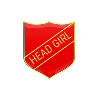 HEAD GIRL badge red (pack of 5)