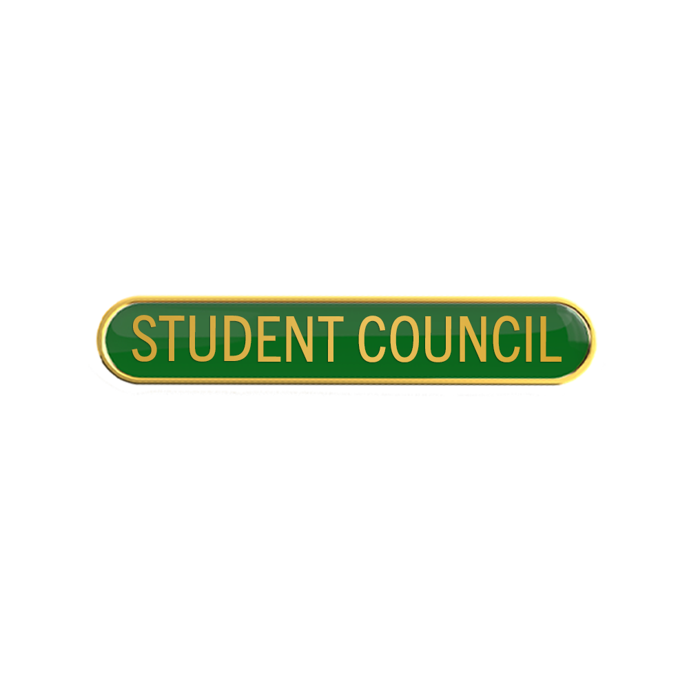 STUDENT COUNCIL badge green(pack of 5)