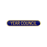 YEAR COUNCIL badge blue (pack of 5)