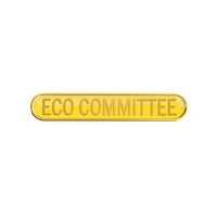 ECO COMMITTEE badge yellow (pack of 5)
