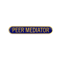 PEER MEDIATOR badge blue (pack of 5)