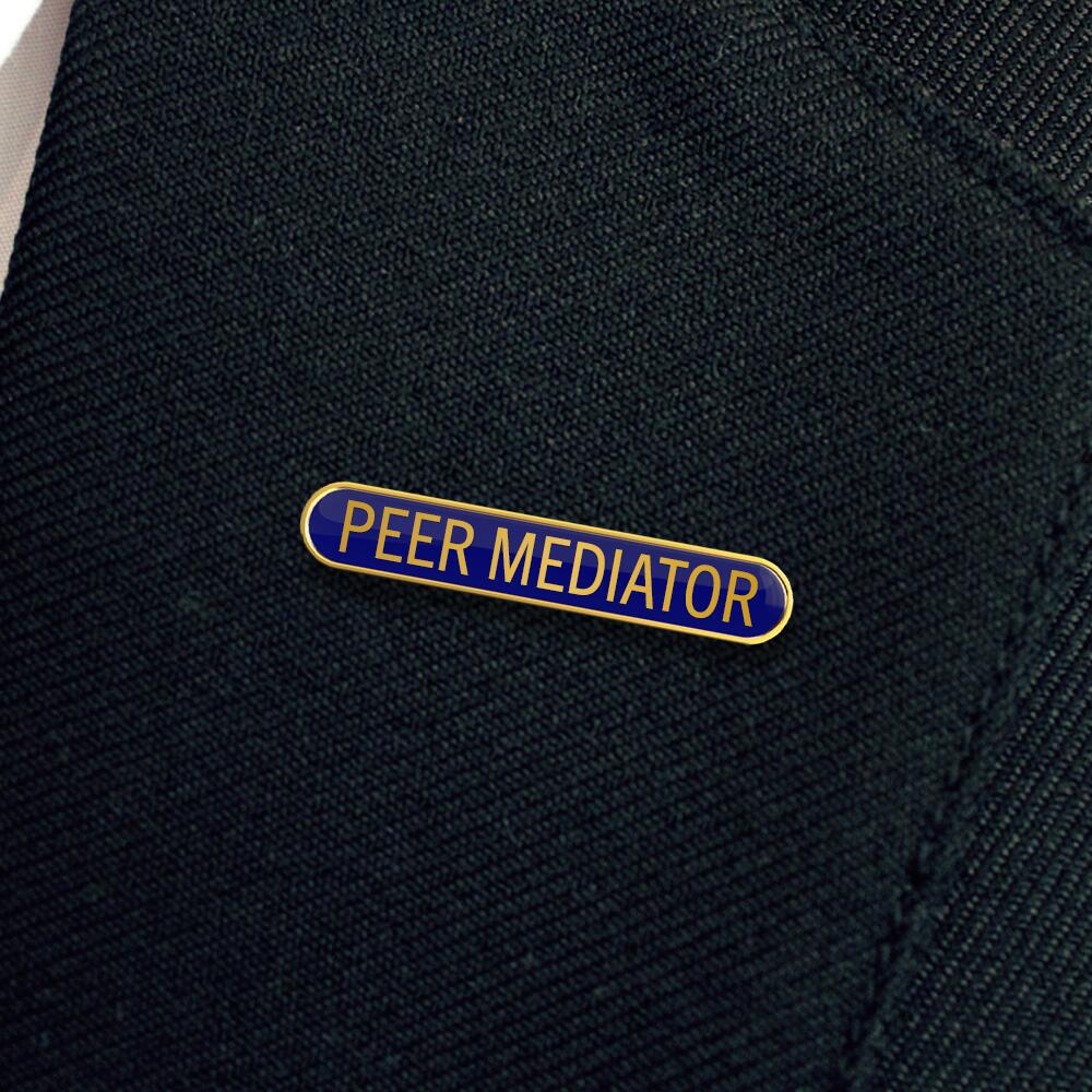 PEER MEDIATOR badge blue (pack of 5) - Image 2