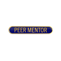 PEER MENTOR badge blue (pack of 5)