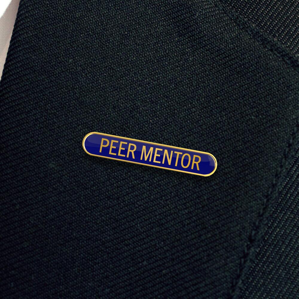 PEER MENTOR badge blue (pack of 5) - Image 2