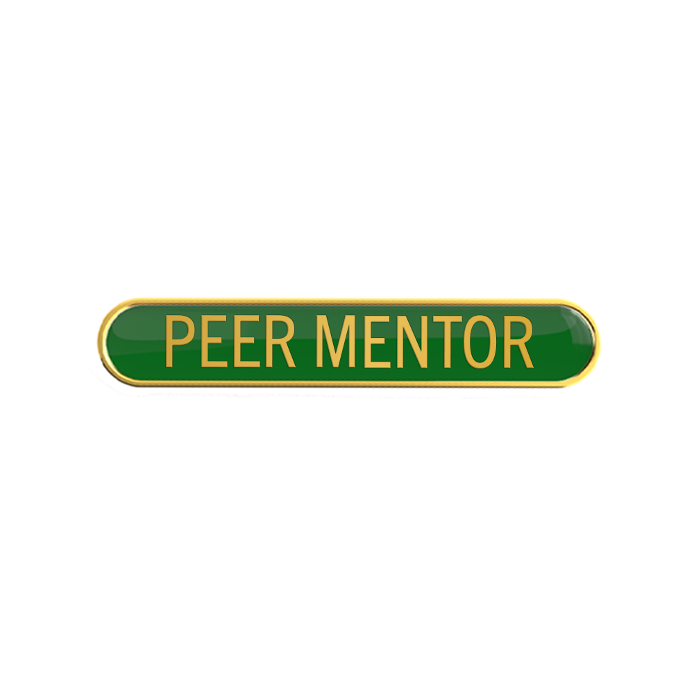 PEER MENTOR badge green(pack of 5)