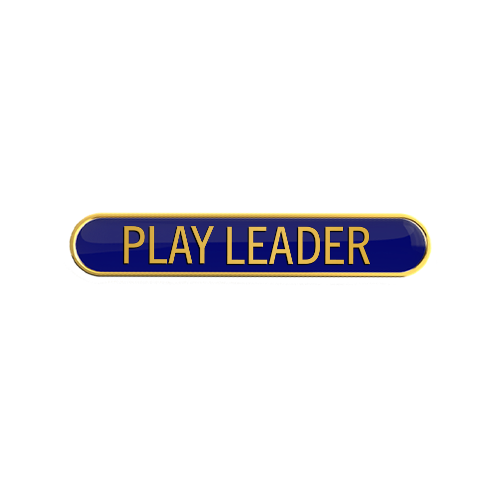 PLAY LEADER badge blue (pack of 5)