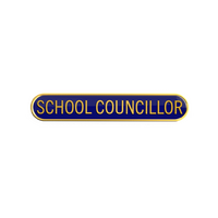 SCHOOL COUNCILLOR badge blue (pack of 5)
