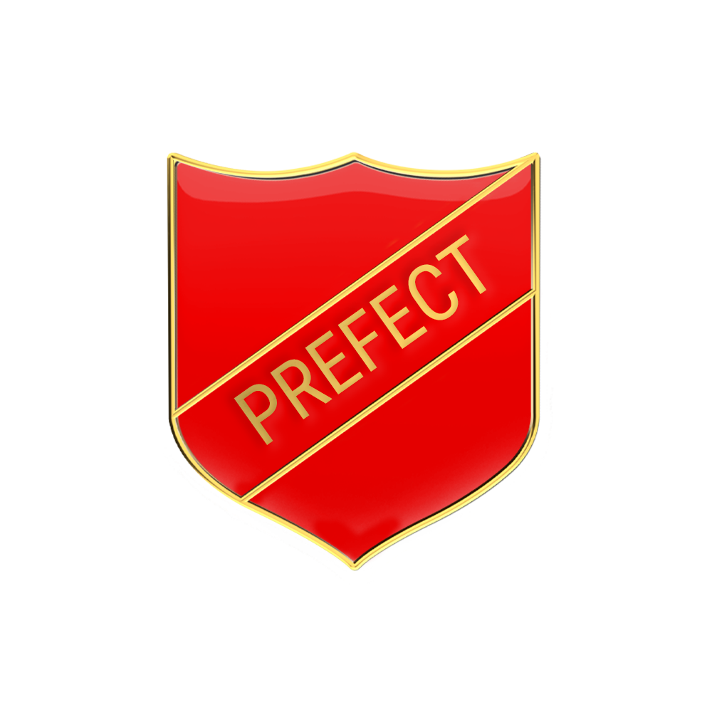 PREFECT badge red (pack of 5)