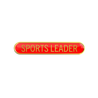 SPORTS LEADER badge red (pack of 5)