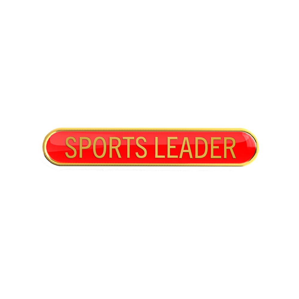 SPORTS LEADER badge red (pack of 5)