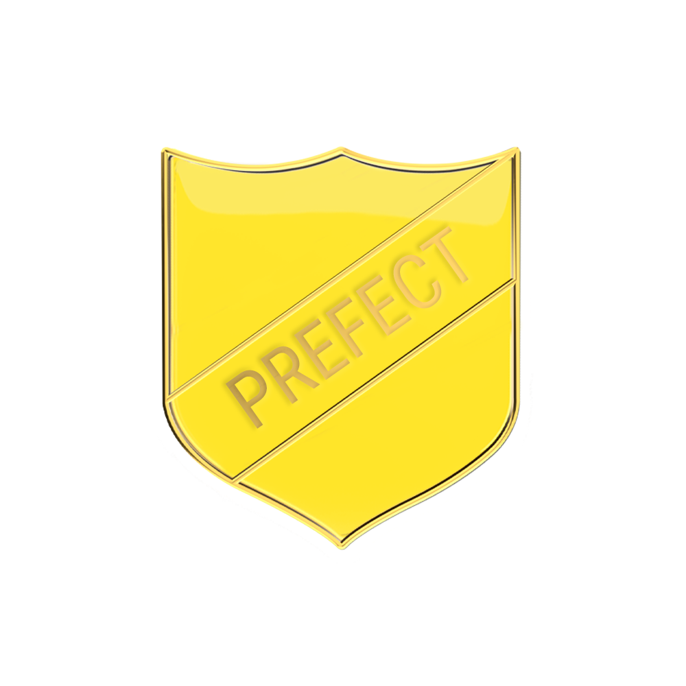 PREFECT badge yellow (pack of 5)