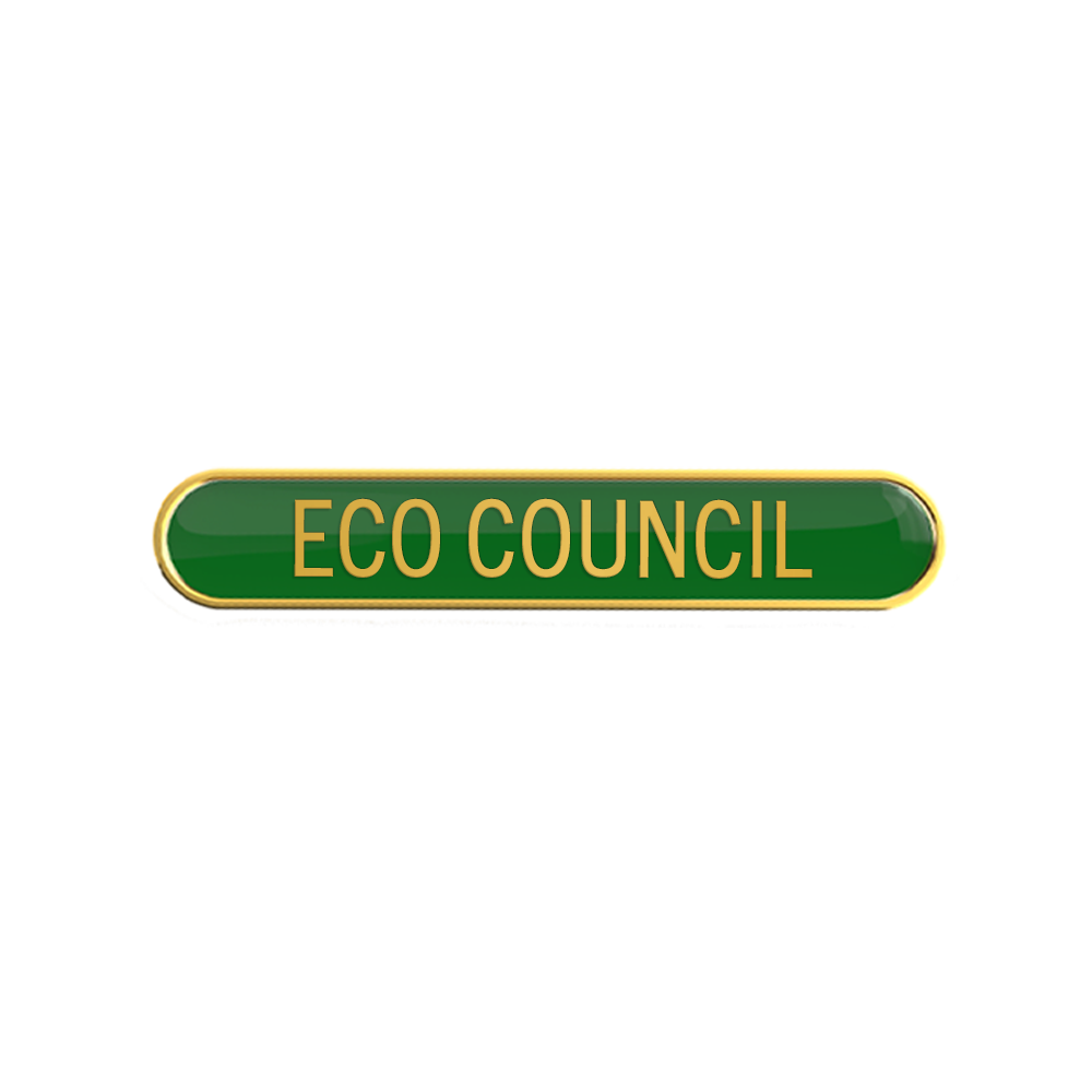 ECO COUNCIL badge green (pack of 5)