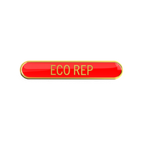 ECO REP badge red (pack of 5)