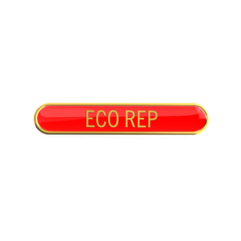 ECO REP badge red (pack of 5)